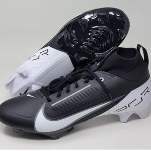 Nike Vapor Edge Pro 360 2 Black White Football Cleats DA5456-001 Mens Sz 9